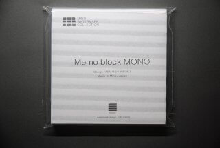 Memo block MONO  Stripes | 透かし和紙（TAKAHASHI HIROKO）