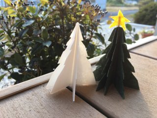 美濃和紙 工作 クリスマス ツリー 和紙