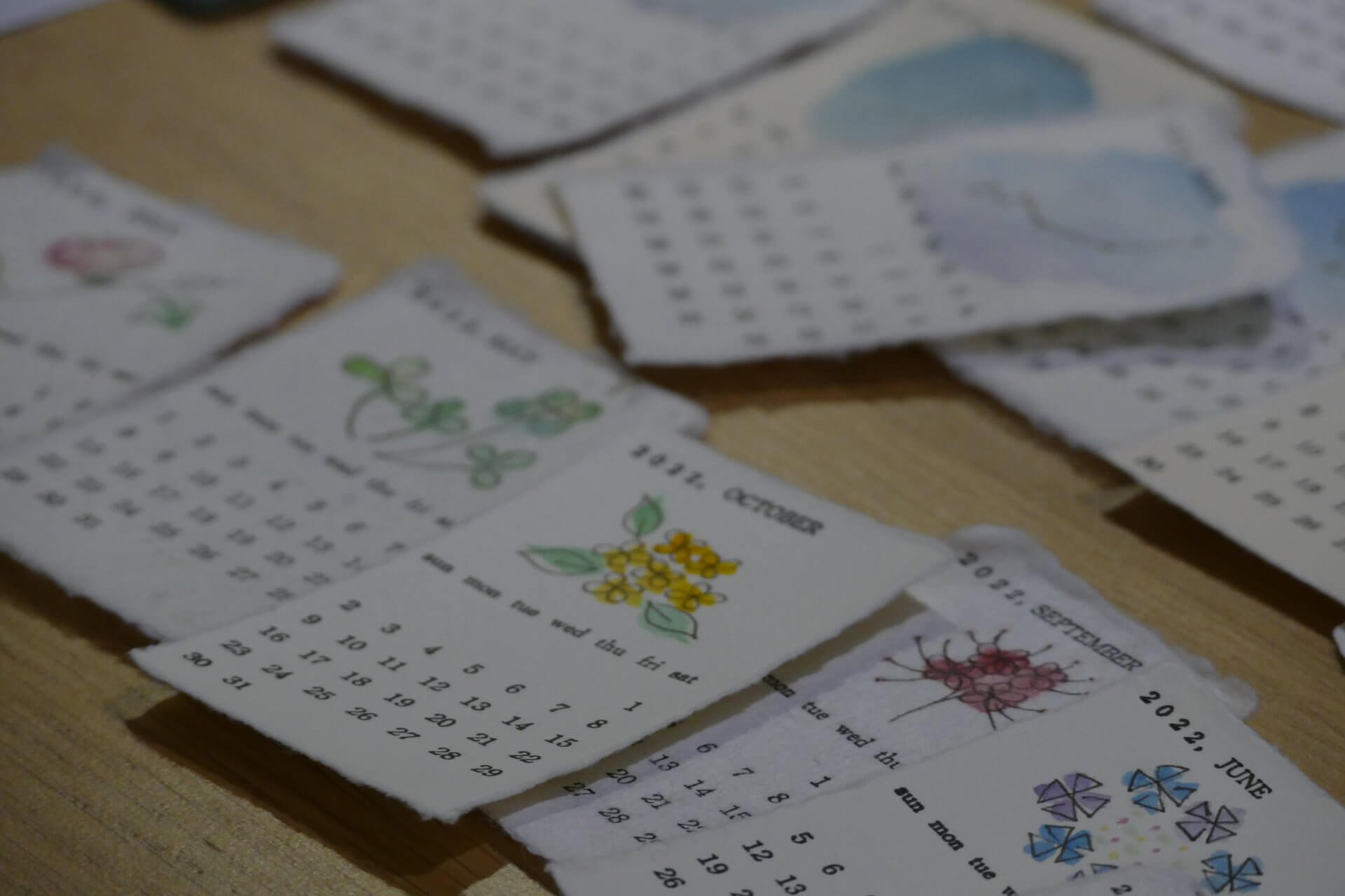 美濃和紙×活版印刷カレンダー　リメイクアクセサリー作り | 