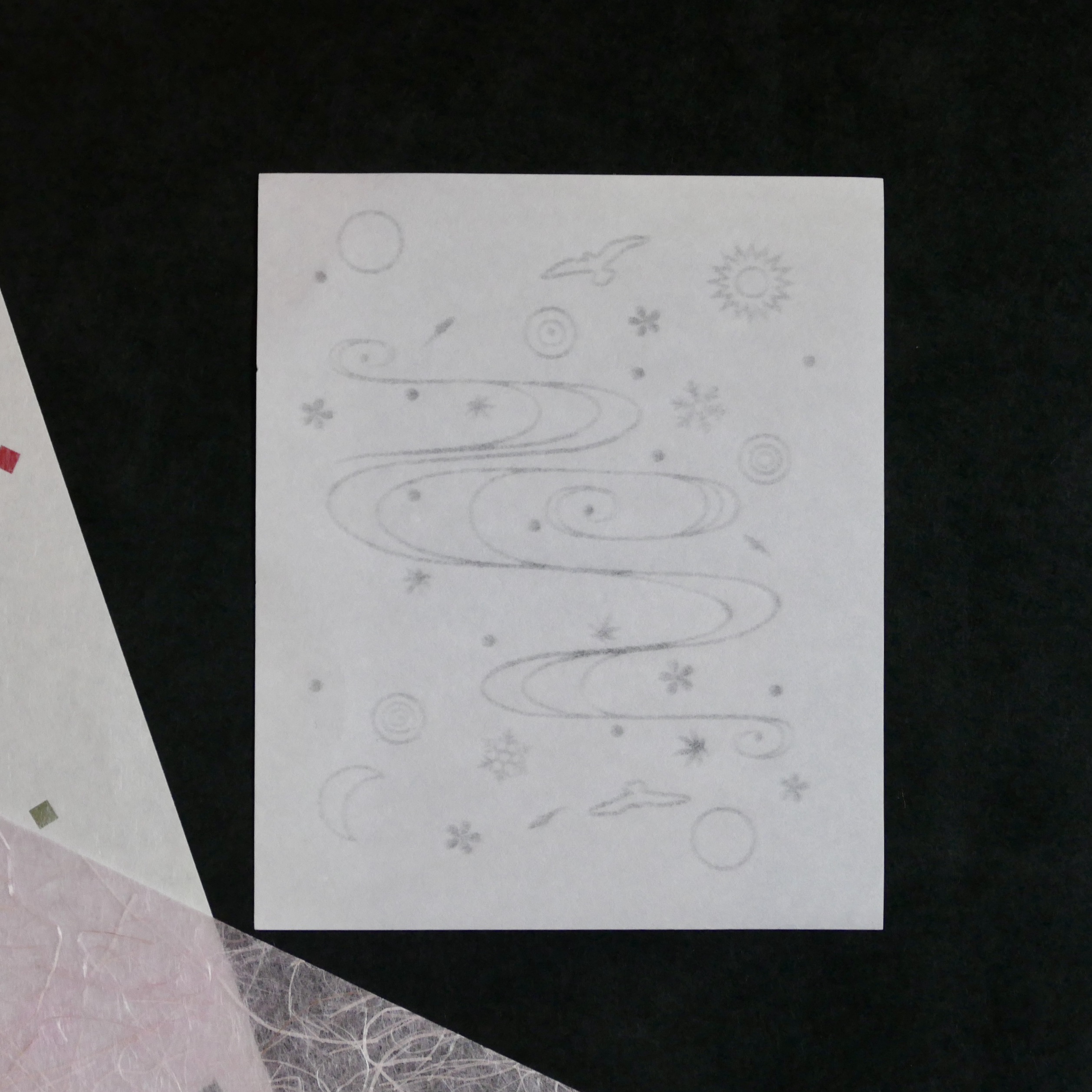 勅題懐紙 夢（女性用）【懐紙通販】【2024】和紙専門店Washi-naryの