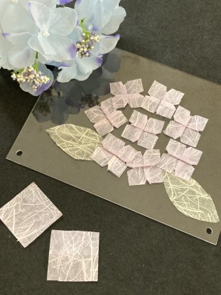 あじさい 作り方 折り紙 インテリアパネル